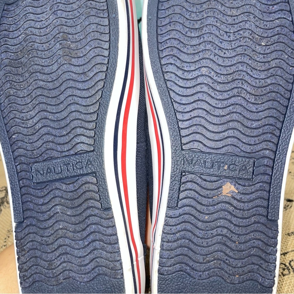 Nautica Spinnaker Navy Boat Shoes Size 7.5 - Picture 10 of 11
